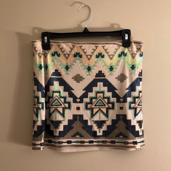 Express sequin mini skirt - Picture 1 of 1